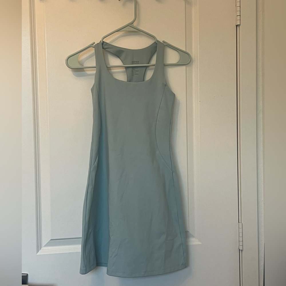 Girlfriend Collective Prism Paloma Racerback Dress, size XS, color = Glass